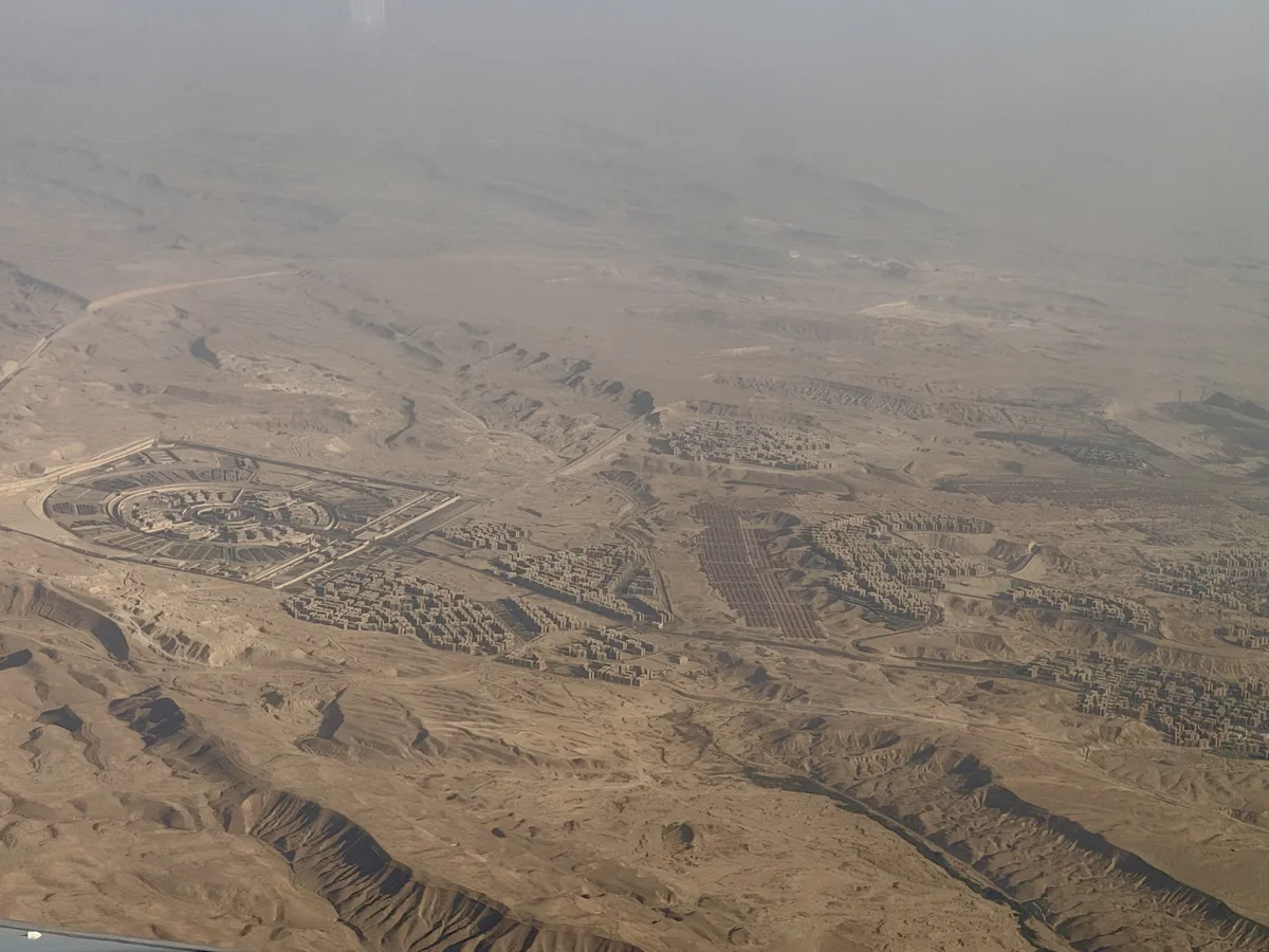 Egypt's New Administrative Capital seen from above, where President Sisi made the 2030 pledge