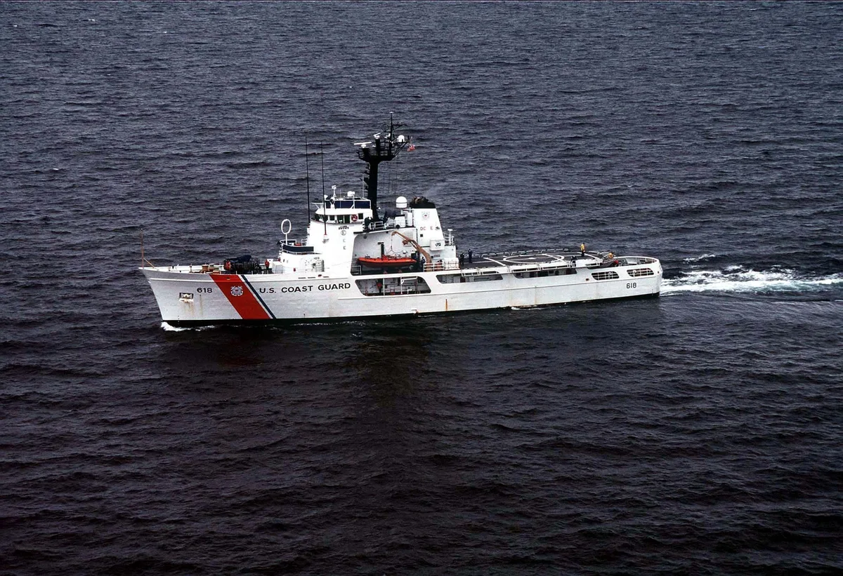 U.S. Coast Guard Cutter Active (WMEC-618) underway at sea