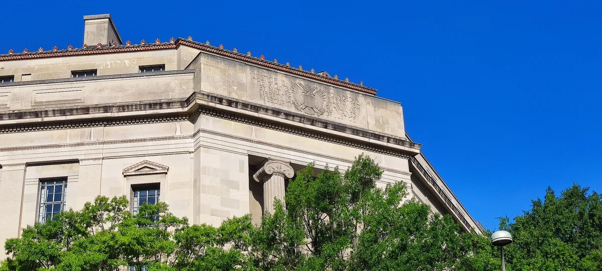 The Robert F. Kennedy Department of Justice Building in Washington, D.C.