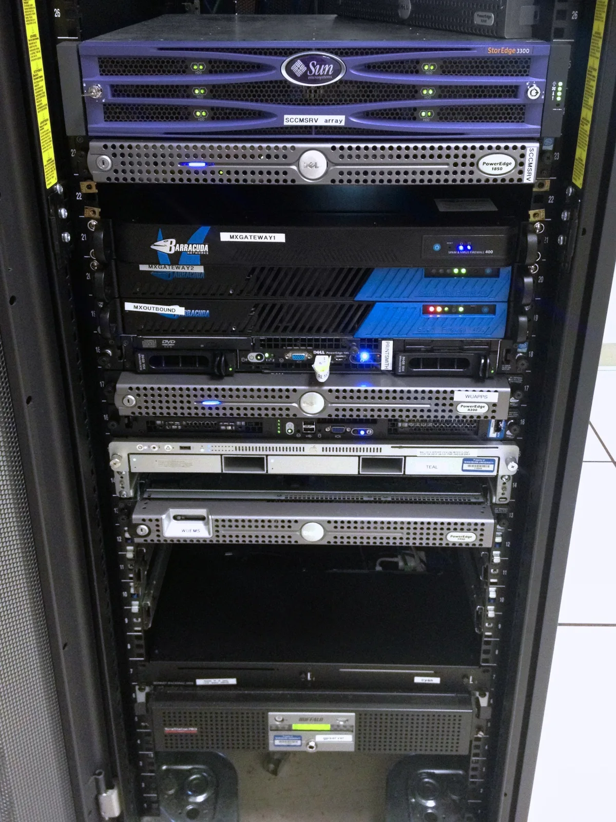 Server racks inside an AI data center — Nscale's Essex facility was designed around 23,000 Nvidia AI chips