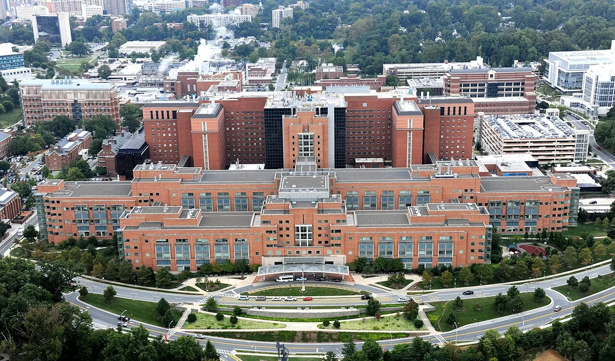 NIH Clinical Center in Bethesda, Maryland — the executive order creates a new Women's Health Division at the National Institutes of Health