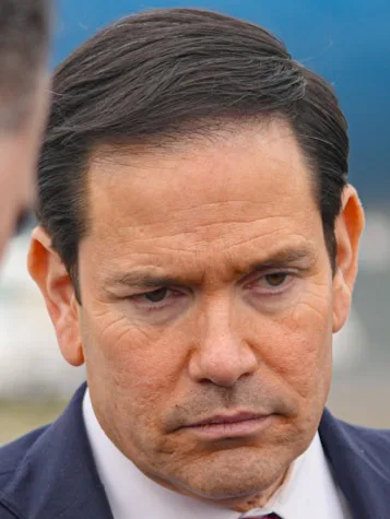 US Secretary of State Marco Rubio, who announced Trump's 60-day review of Russia sanctions