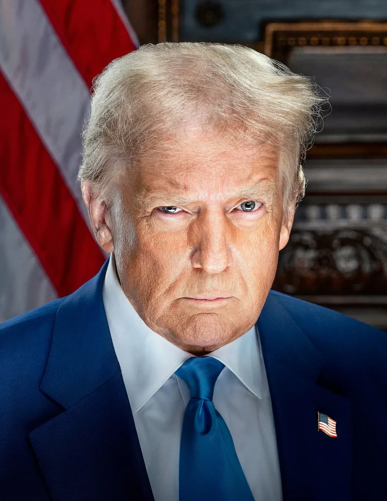US President Donald Trump official portrait 2025